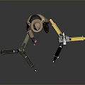 Surveying Instruments On Tripods With Surveyor In Trench Coat And Hat
