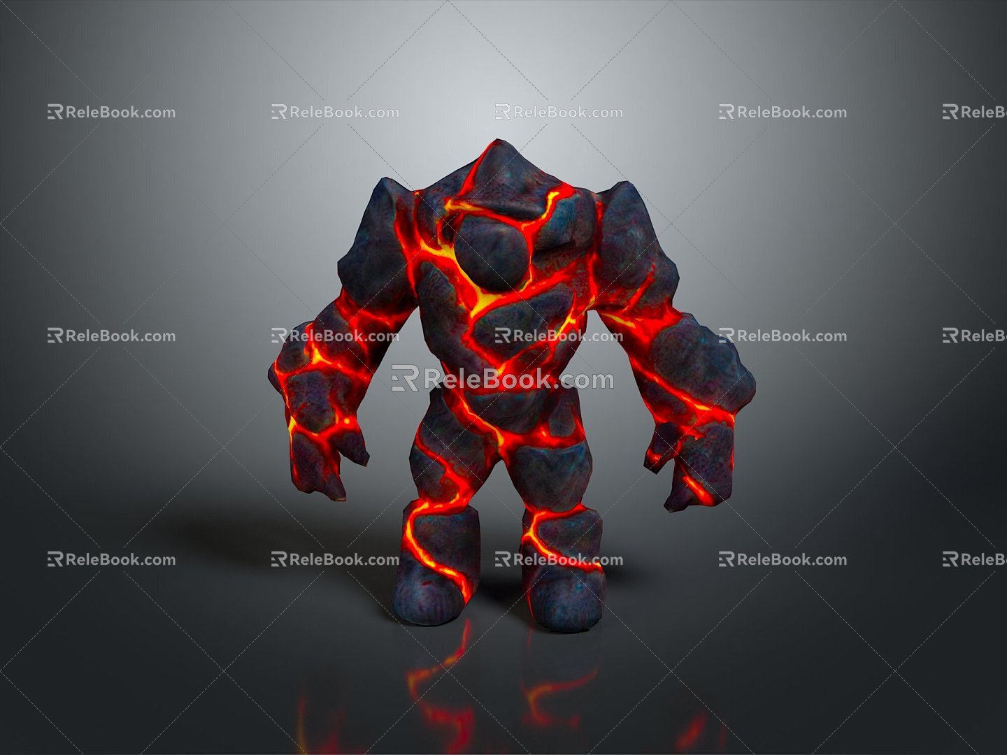 Stone Man Stone Element Stone Man Stone Monster Earth Elf Elf Cartoon Stone Man Animation Stone Man 3d model