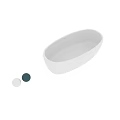Modern Freestanding White Oval Bathtub with Sleek Design and Smooth Surface