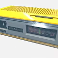 Yellow Audio Speaker with Digital Display and Grille Design for Quality Music Playback