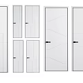 Modern Swing Door Design With Various Panel Structures For Residential Use 3d model