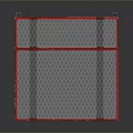 Professional Fighting Training Cage With Red Frame And Metal Mesh Structure