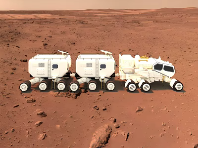 Mars rover Aerospace Exploration 3d model