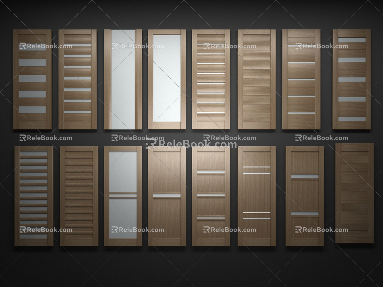 Modern Wardrobe Door 3d model