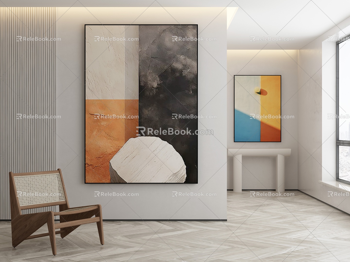 modern decorative painting 3d model