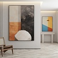 modern decorative painting 3d model