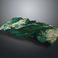 Rustic Stone And Wood Decorative Sculpture With Natural Texture And Undulating Landscape Design