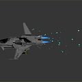 Modern Fighter Fighter Fighter Science Fiction Fighter 3d model