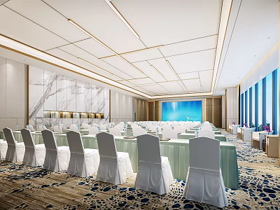 Modern Meeting Room Hotel Meeting Room 3d model