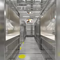 Modern Tech Inspired Clothing Store With Sleek Stainless Steel Interior Design And Exquisite Fashion Displays