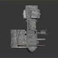 Aerospace Engine Turbine Structure With Precision Metal Components and Internal Design