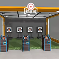 Indoor Archery Sports Range With Targets And Equipment For Fitness Training