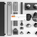 Modern Bathroom Accessories Including Floor Drains Vents And Metal Covers