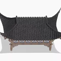 Ancient Architecture Various Traditional Roof Styles And Classic Design Elements 3d model