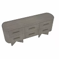Modern Wooden Dresser With Multiple Drawers Sleek Handles And Minimalist Design