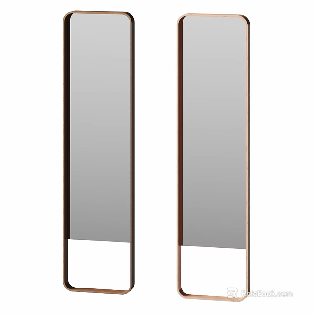 Modern Tall Mirrors With Thin Metal Frames For Home Decoration 3d model 