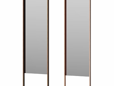Modern Tall Mirrors With Thin Metal Frames For Home Decoration 3d model