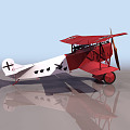 Modern fighter German First World War aircraft 3d model