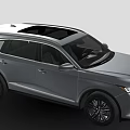 Silver Modern SUV with Sleek Lines Black Wheels and Stylish Design