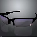 Stylish Black Frame Sunglasses With Purple Lenses And Reflective Modern Design