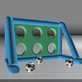 Inflatable Kids Soccer Goal With Multiple Target Holes And Mini Footballs