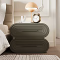 French Nightstand Table Lamp Clock 3d model