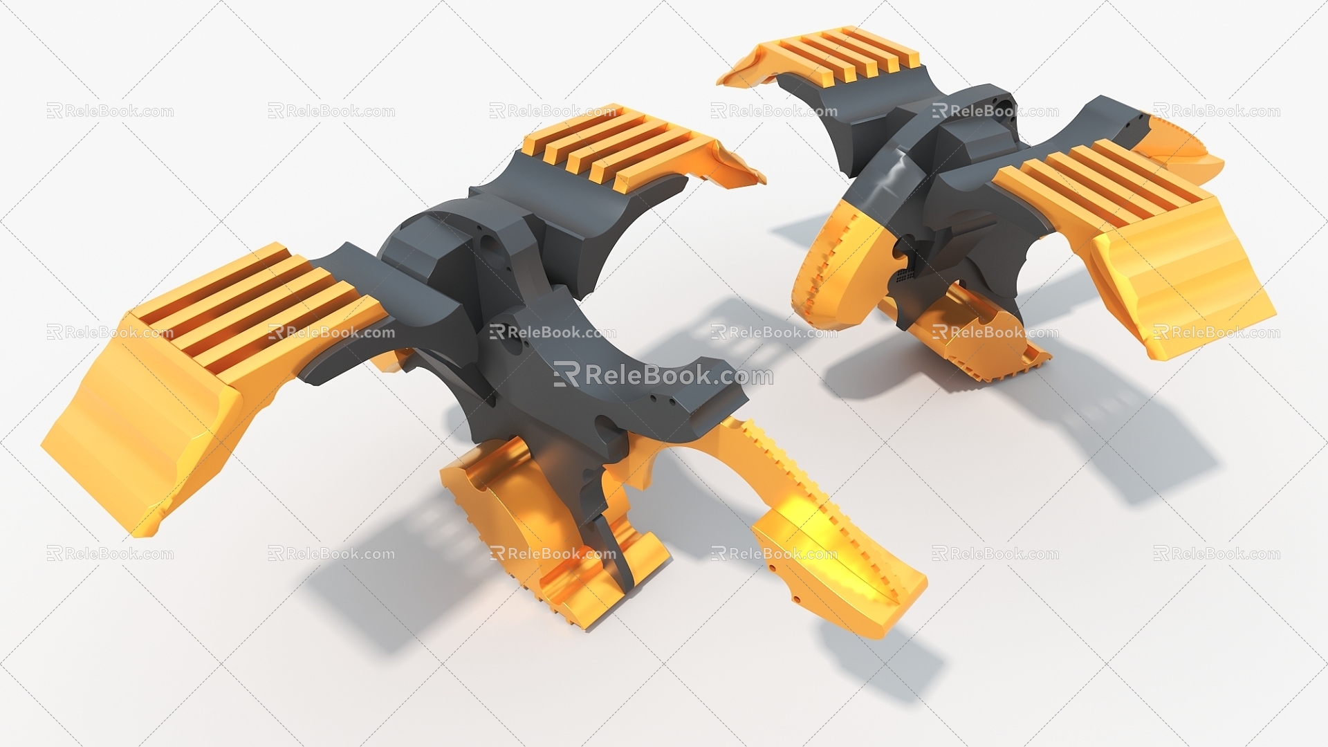 Hard Surface Future Machinery Cypunk Cylinder Hard Surface High Tech Industrial Parts 3d model