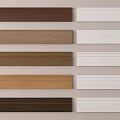 Decorative Lines In Multiple Wooden Tones And White For Interior Trim 3d model