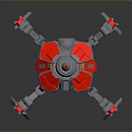 Robot Spider Robot Mecha Spider Science Fiction Spider Mechanical Spider Battery Spider Tower Defense 3d model