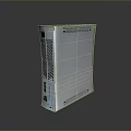 Silver Mini Desktop PC with Metal Casing Vents Connectivity Ports and Compact Sleek Design