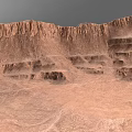 Micro Terrain Models With Various Shapes And Natural Rock Textured Features 3d model