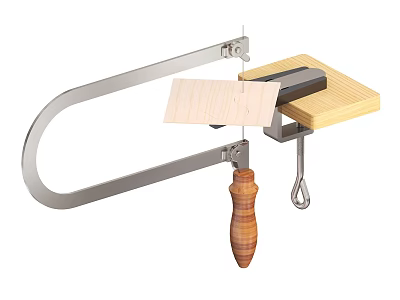 Carpenter Tools Tangram Saw Circular Saw Plank 3d model