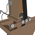 Vertical Industrial Equipment With Motorized Drive Unit Mechanical Arm And Control Box