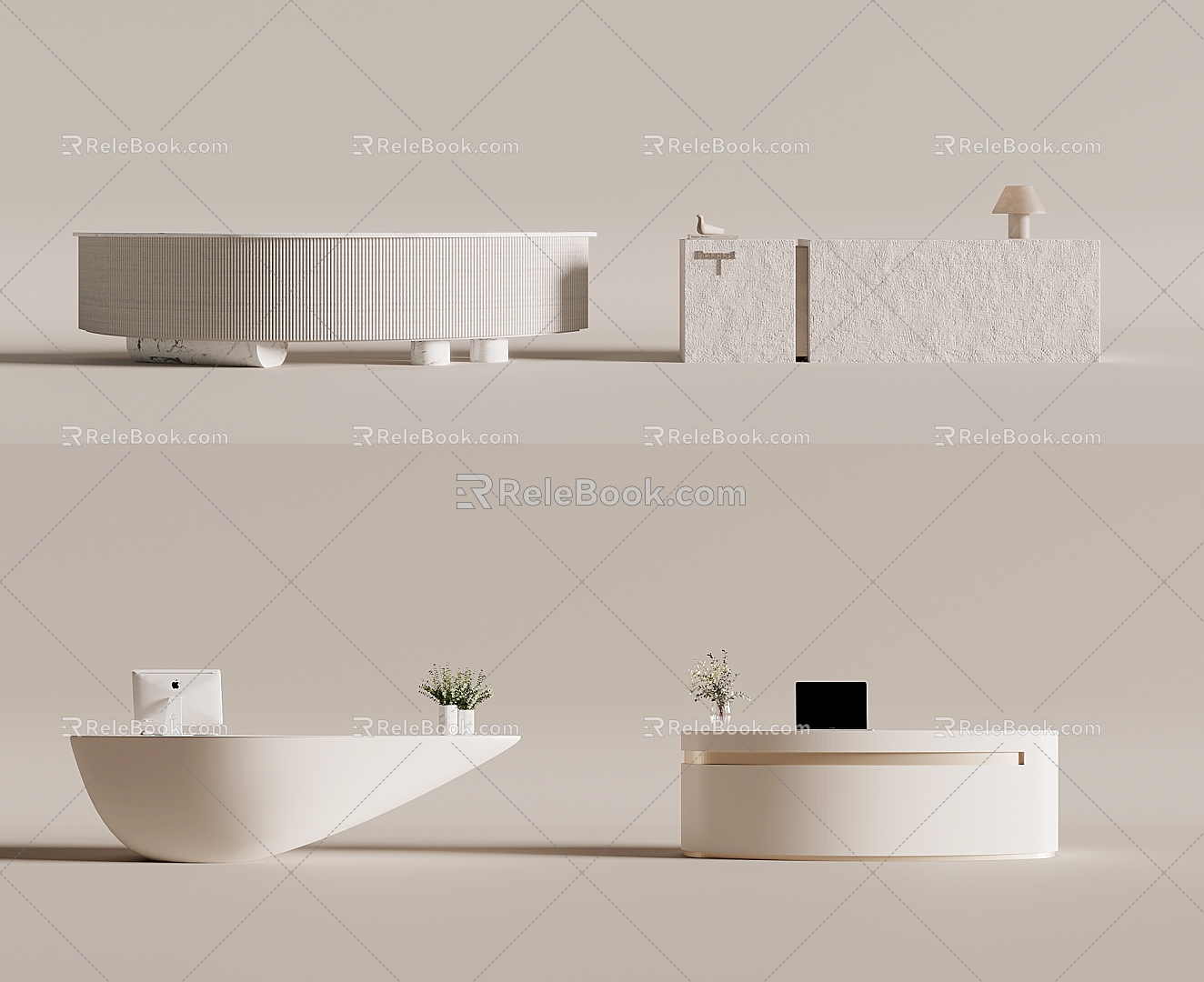 Quiet reception bar 3d model