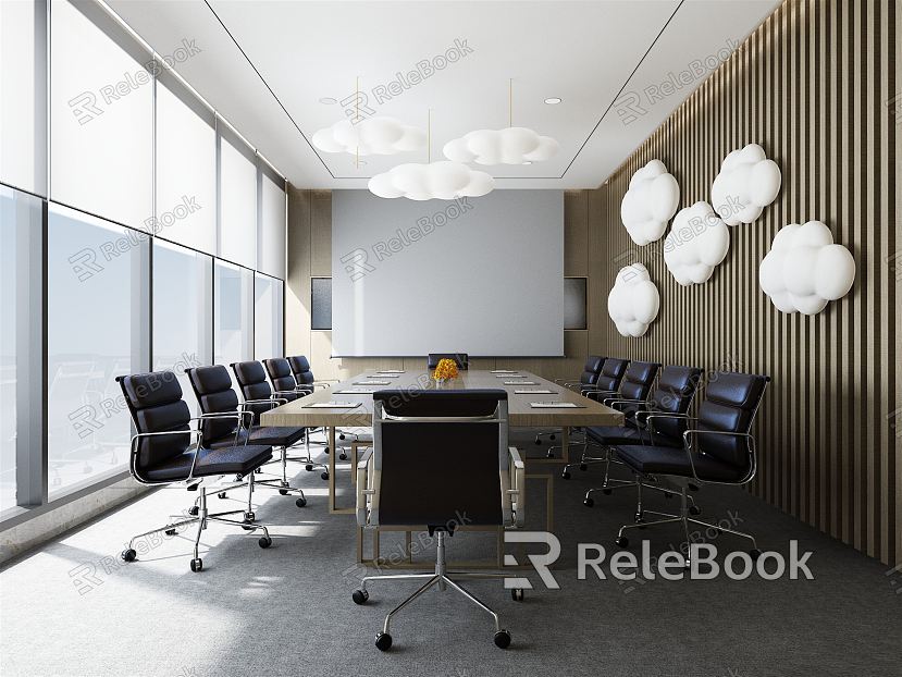 Modern Meeting Room Meeting Table and Chair model