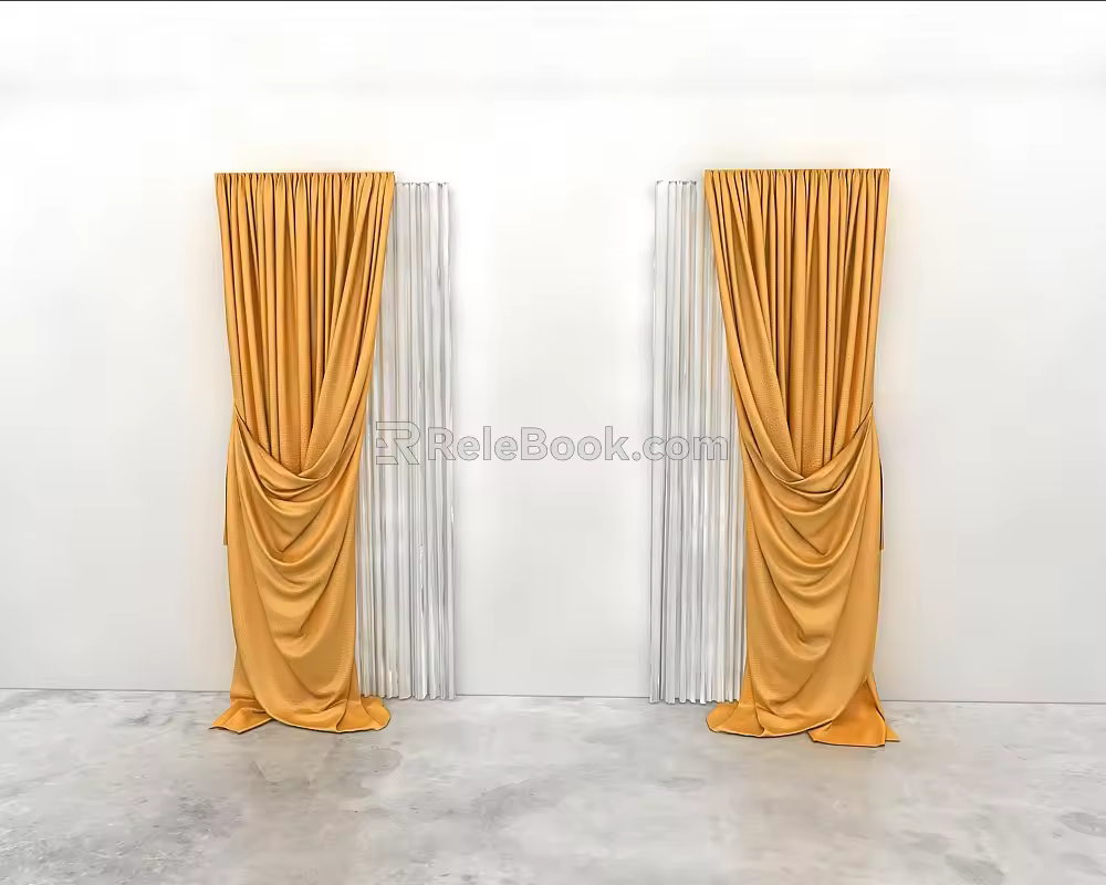 Curtains 3d model