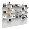 Modern Decorative Bookshelf 3d model