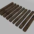 Natural Stone Wood Logs with Rustic Texture for Building and Decor Projects 3d model
