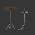 Musical Instruments Cymbals With Sturdy Stands For Drum Set Performance 3d model