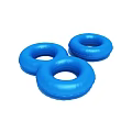 Blue Inflatable Swimming Rings As Fun Recreation Equipment For Water Play