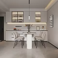 Modern Living Dining Room Interior With Beige Sofa White Coffee Table Floor Lamp And Bookshelf