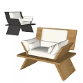Wind single sofa 3d model