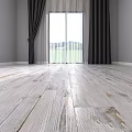 Light Colored Wooden Floor With Natural Wood Grain And Knots Texture