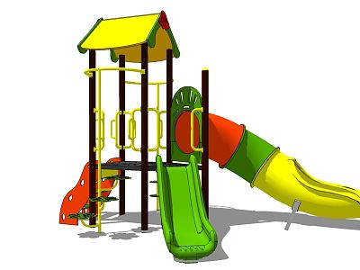 Modern slide amusement equipment model