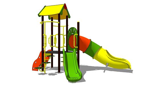 Modern slide amusement equipment 3d model