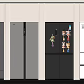 Modern Refrigerators And Freezers With Various Colors And Decorative Door Designs