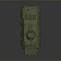 Military Armored Wheeled Vehicle with Green Tactical Design Antenna and Durable Body