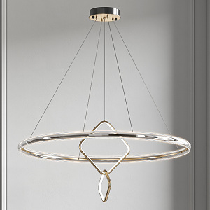 Light Luxury Chandelier 3d model