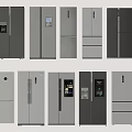Various Modern Refrigerator Styles With Different Door Designs And Color Options