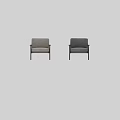 Comfortable Modern Leisure Chairs With Wooden Frame And Light Upholstered Seats